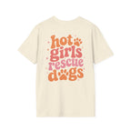 Hot Girls Rescue Dogs Vintage Style Tee