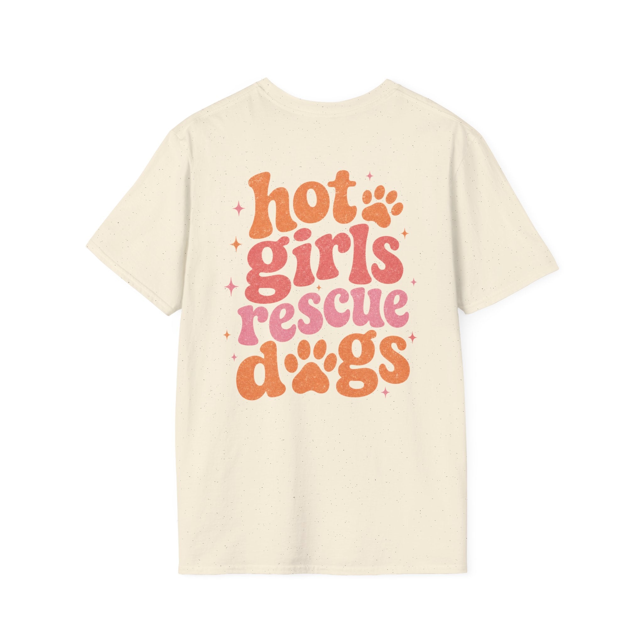 Hot Girls Rescue Dogs Vintage Style Tee