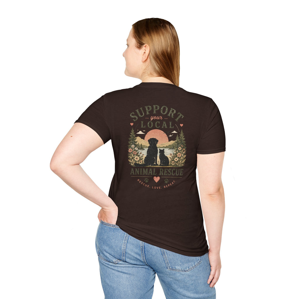 "Support Your Local Animal Rescue" Unisex Tee