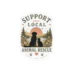 Support Your Local Animal Rescue Sticker — Rescue, Love, Repeat