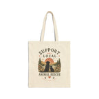 Support Local Animal Rescue Canvas Tote — Eco-Friendly Reusable Grocery Bag
