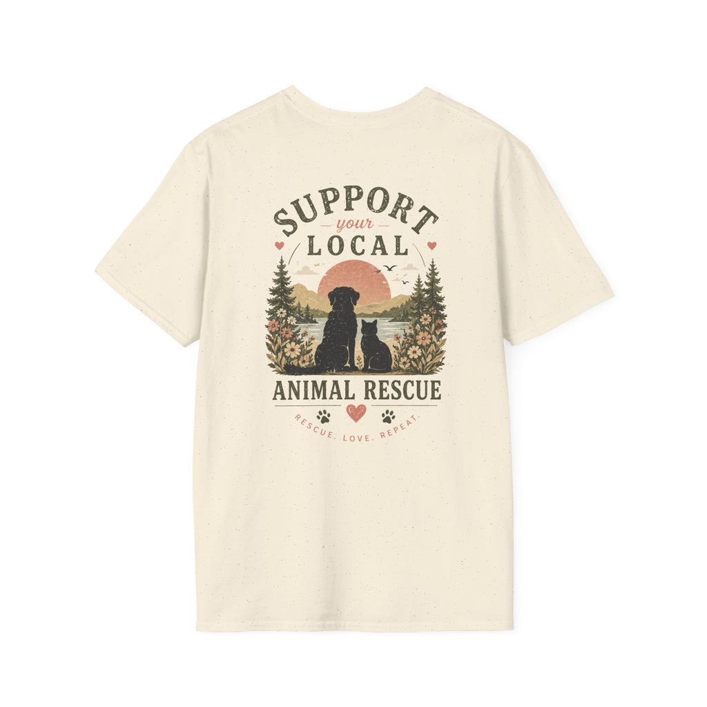 "Support Your Local Animal Rescue" Unisex Tee
