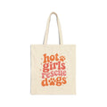 Hot Girls Rescue Dogs Cotton Canvas Tote Bag